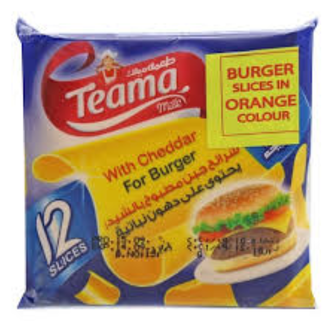 TEAMA SLICES BURGER CHEESE ORANGE 200G